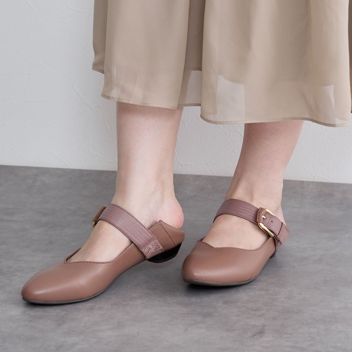 【26SS新色追加】2WAYベルトデザインバブーシュ/643311