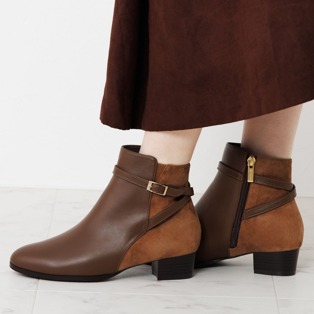 【25AW/再入荷】ベルトデザインブーツ/643401