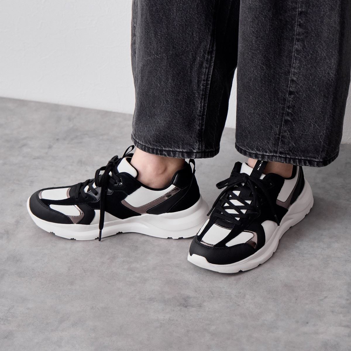 【SALE】異素材コンビスニーカー/647102