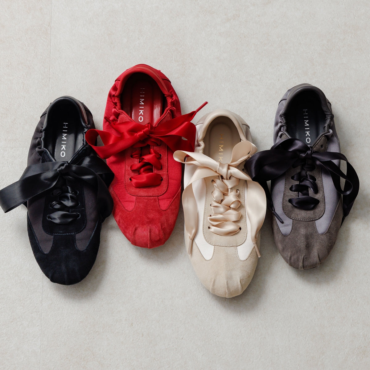 《一部予約/5月上旬入荷予定》【WEB限定デザイン】バレエコアデザインスニーカー/650302