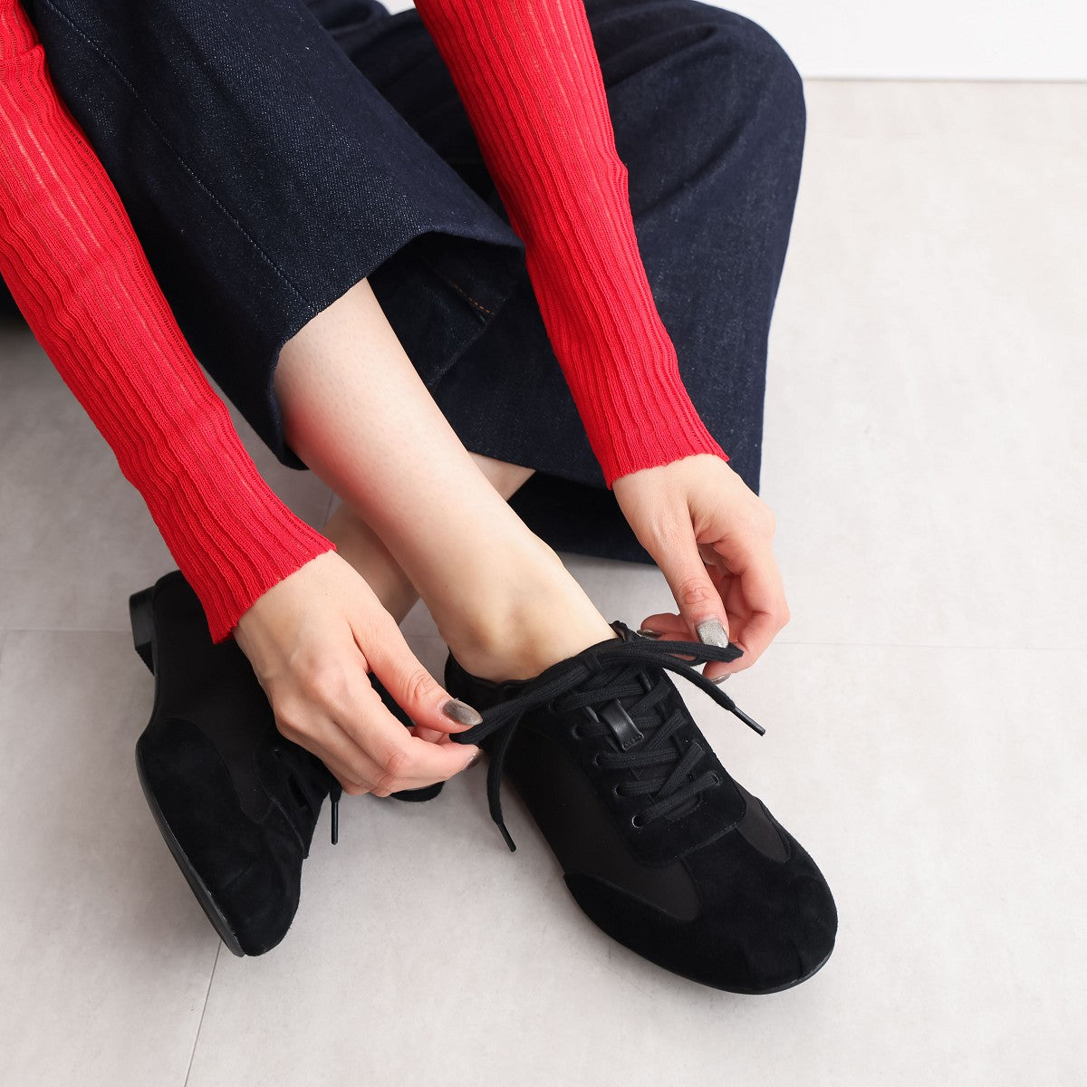 【WEB限定デザイン】バレエコアデザインスニーカー/650302