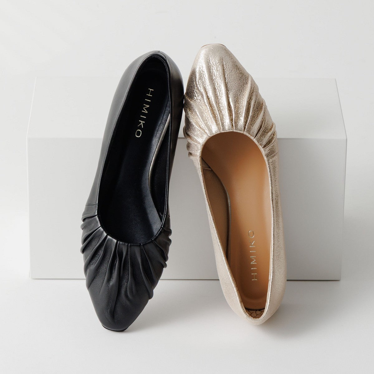 【SALE】ギャザーフラットパンプス/651101