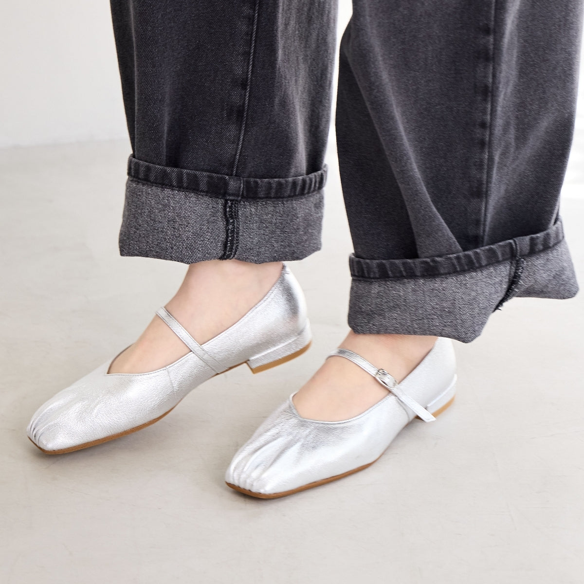 【SALE】ギャザーストラップパンプス/651105