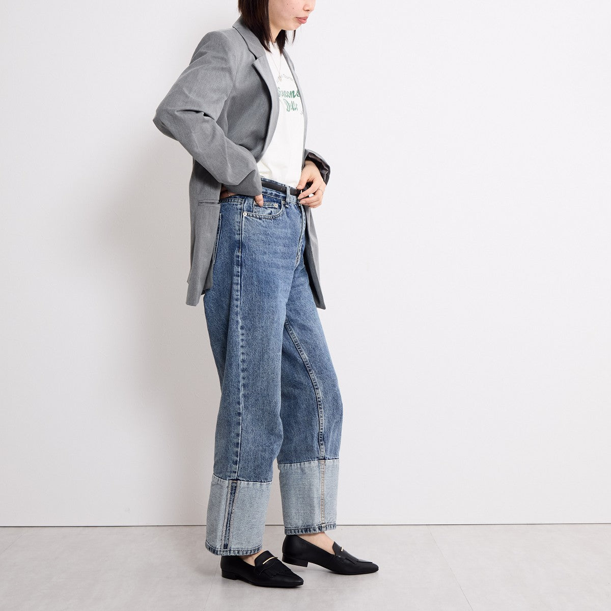 【SALE】メタルバーキルトローファー/651106