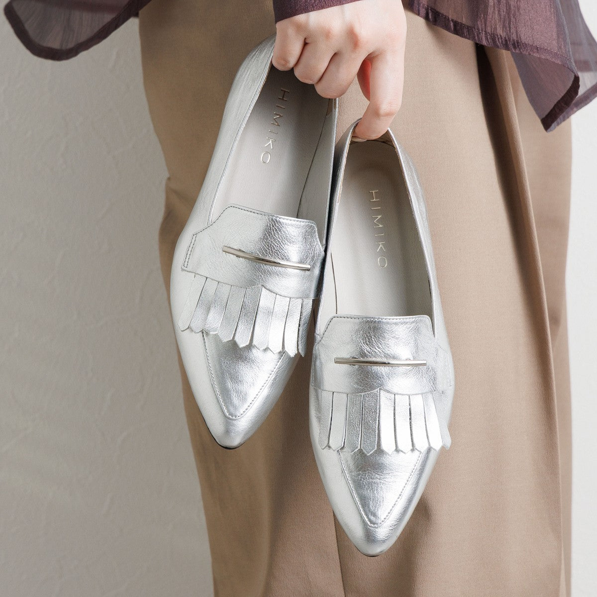 【SALE】メタルバーキルトローファー/651106