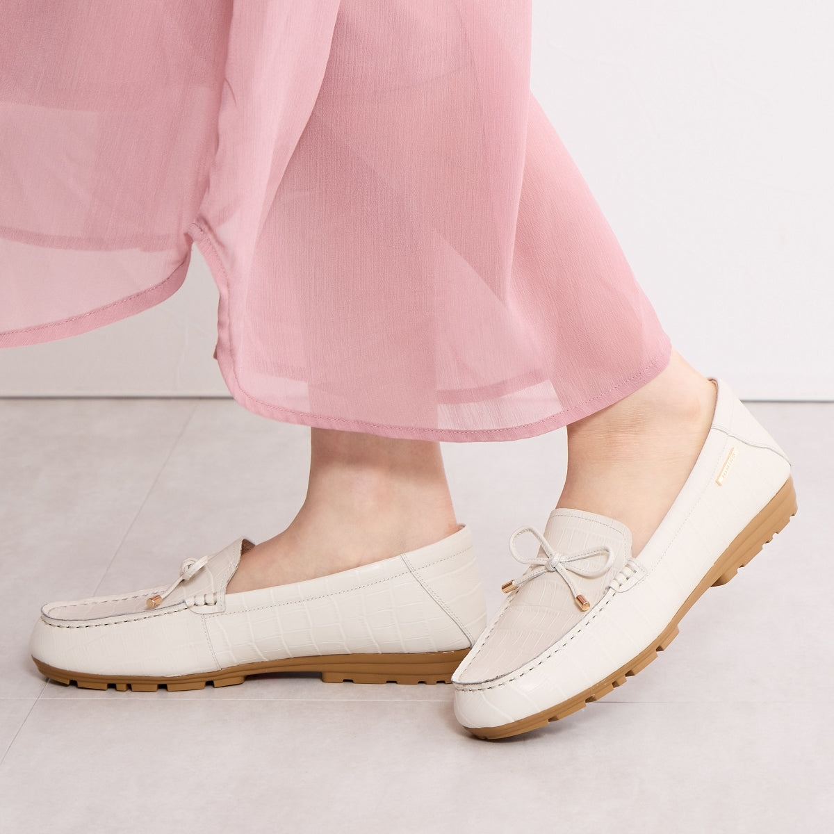 【再値下げ】【再入荷】リボンモチーフモカシン/651109