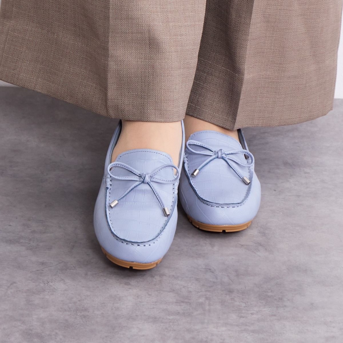 【再値下げ】【再入荷】リボンモチーフモカシン/651109