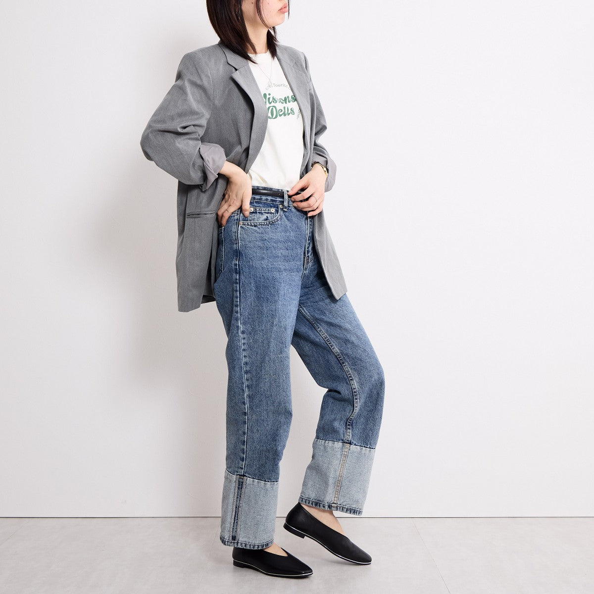 【SALE】メタルラインVカットパンプス/651113