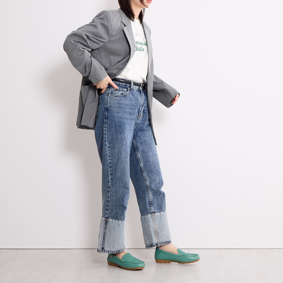 【SALE】パンチングレザーモカシン/651114