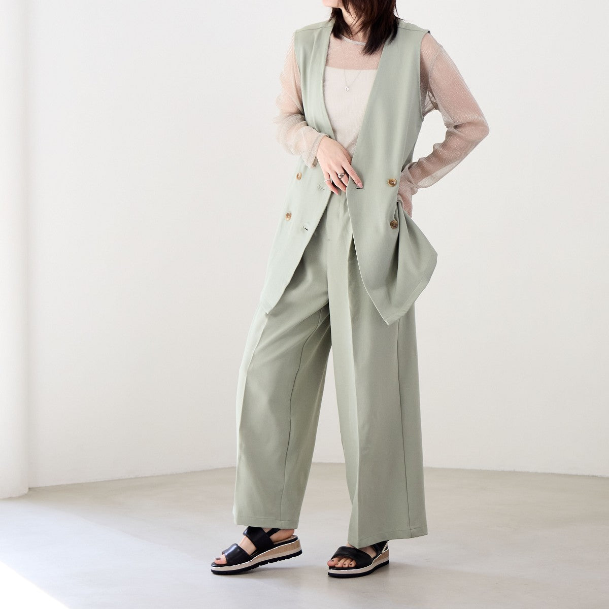 【SALE】ソフトシープパデットサンダル/651211