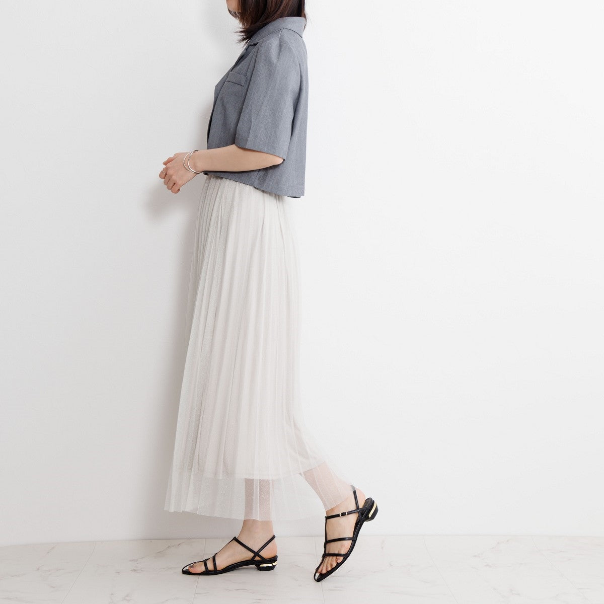 【SALE】ポインテッドトゥTストラップサンダル/651213