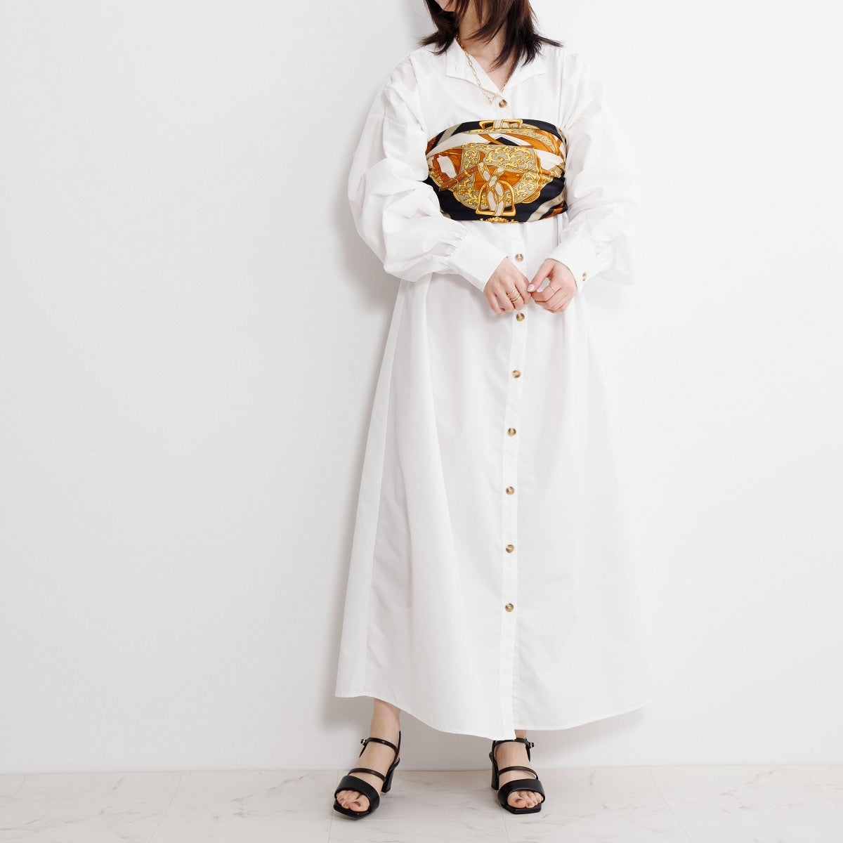 【SALE】パデットヒールサンダル/651217