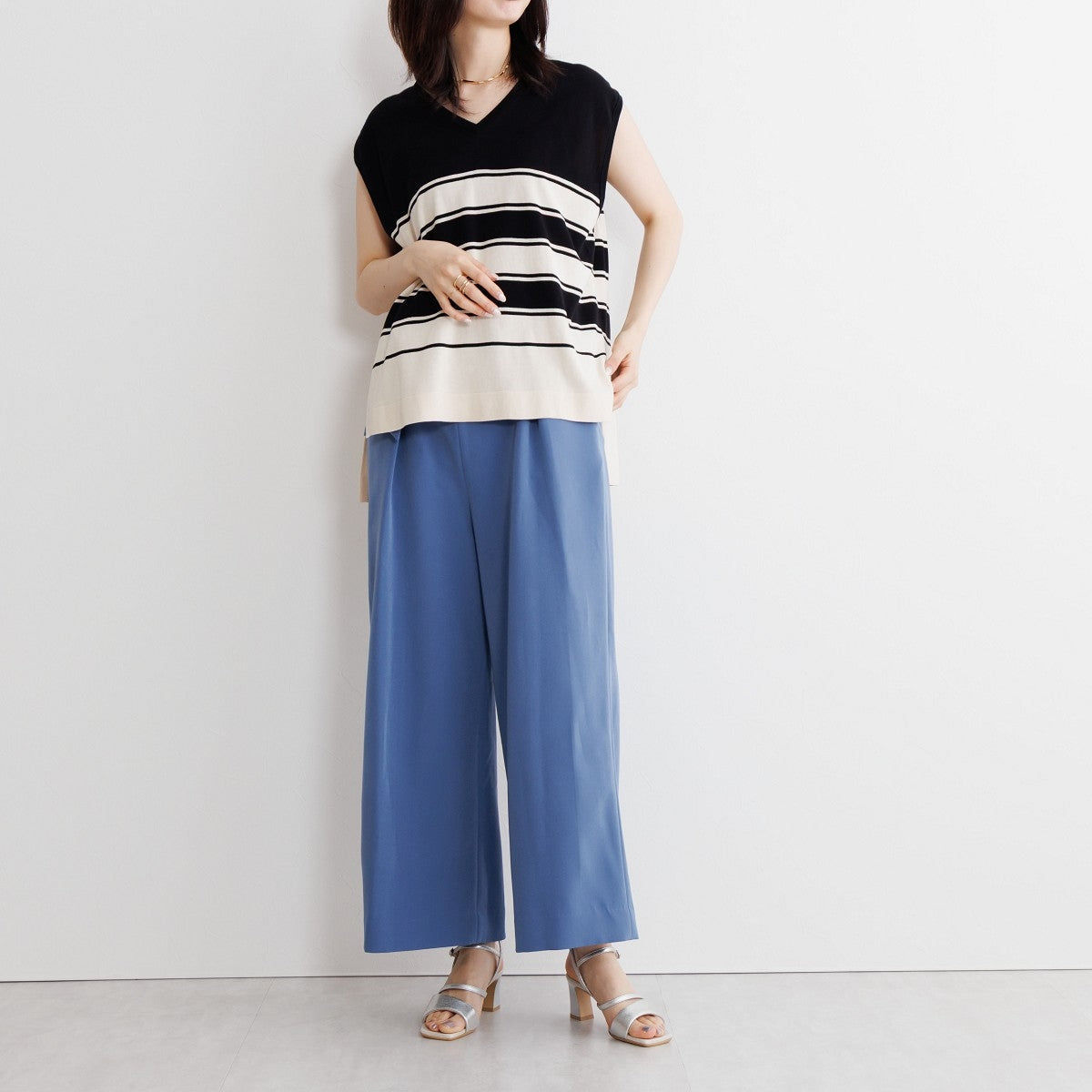【SALE】パデットヒールサンダル/651217