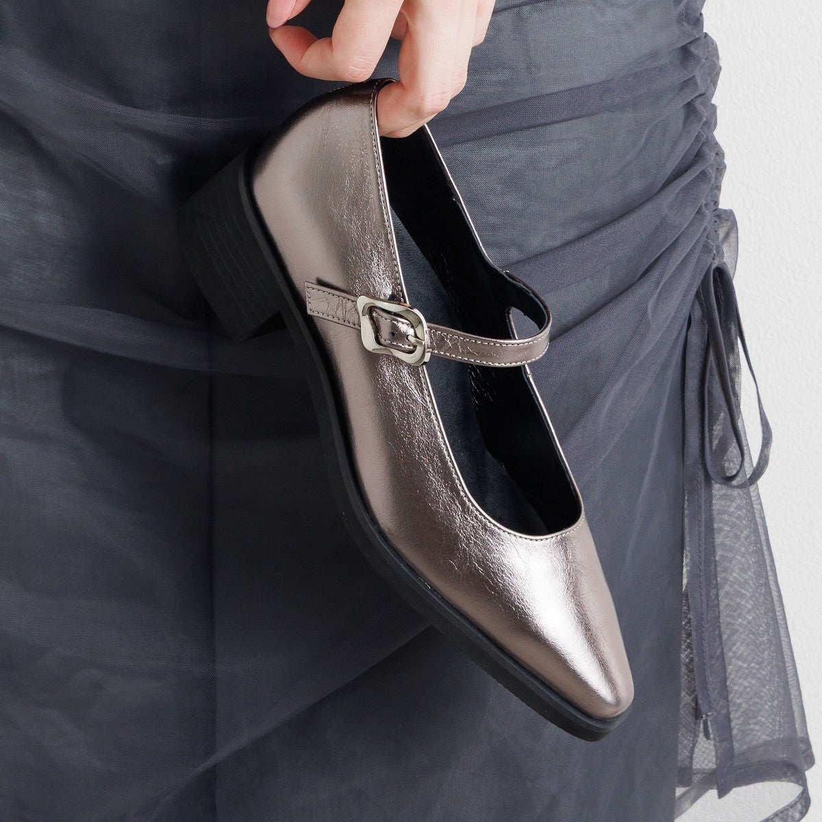 SALE】軽量ソールポインテッドトゥメリージェーン/651305