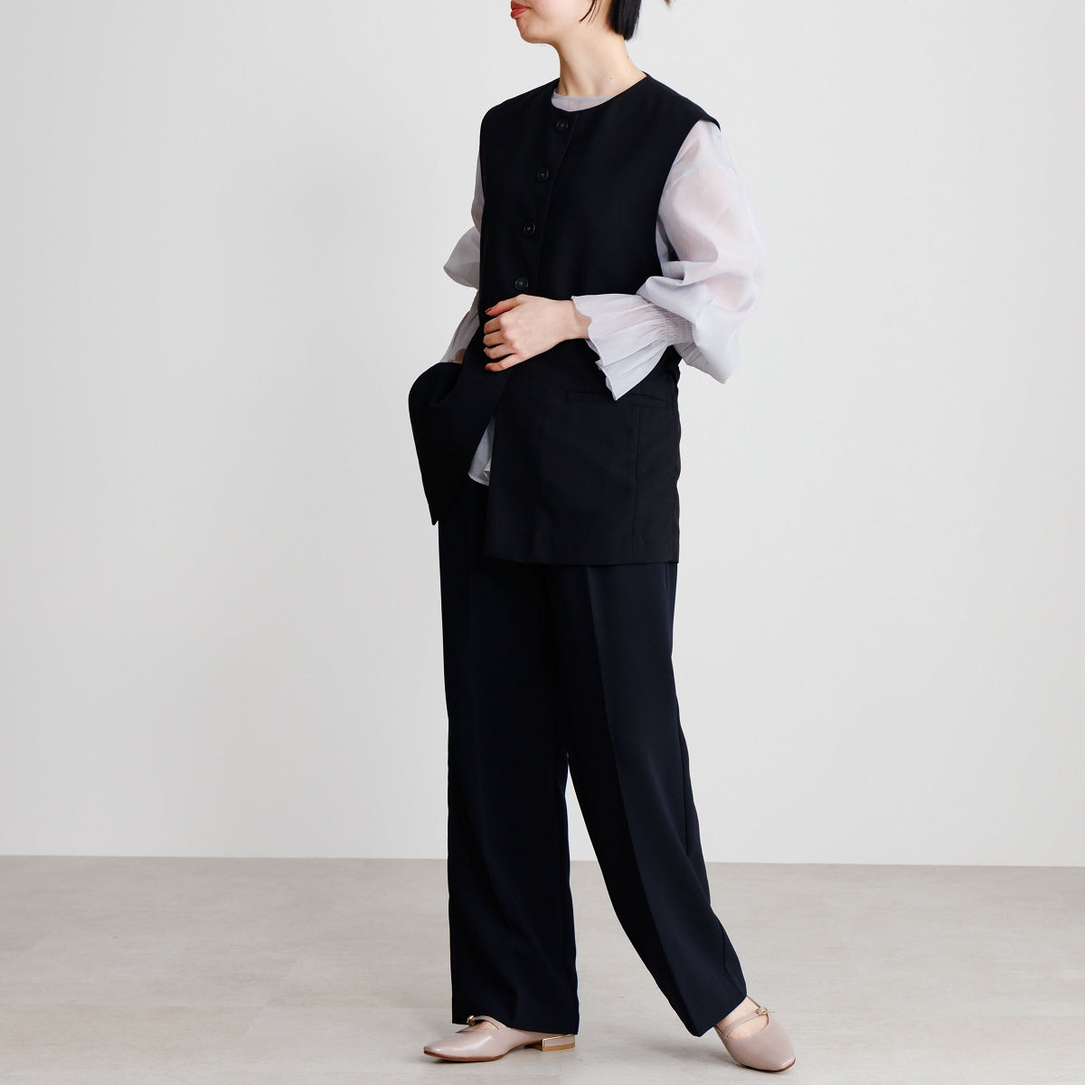 【26SS新色追加】ダブルベルトローヒールメリージェーンパンプス/651313