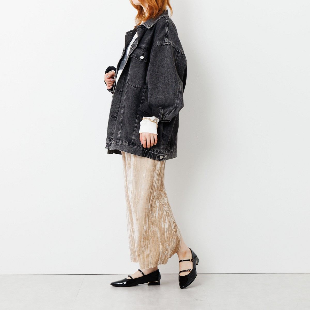 【25AW】ダブルベルトローヒールメリージェーンパンプス/651313
