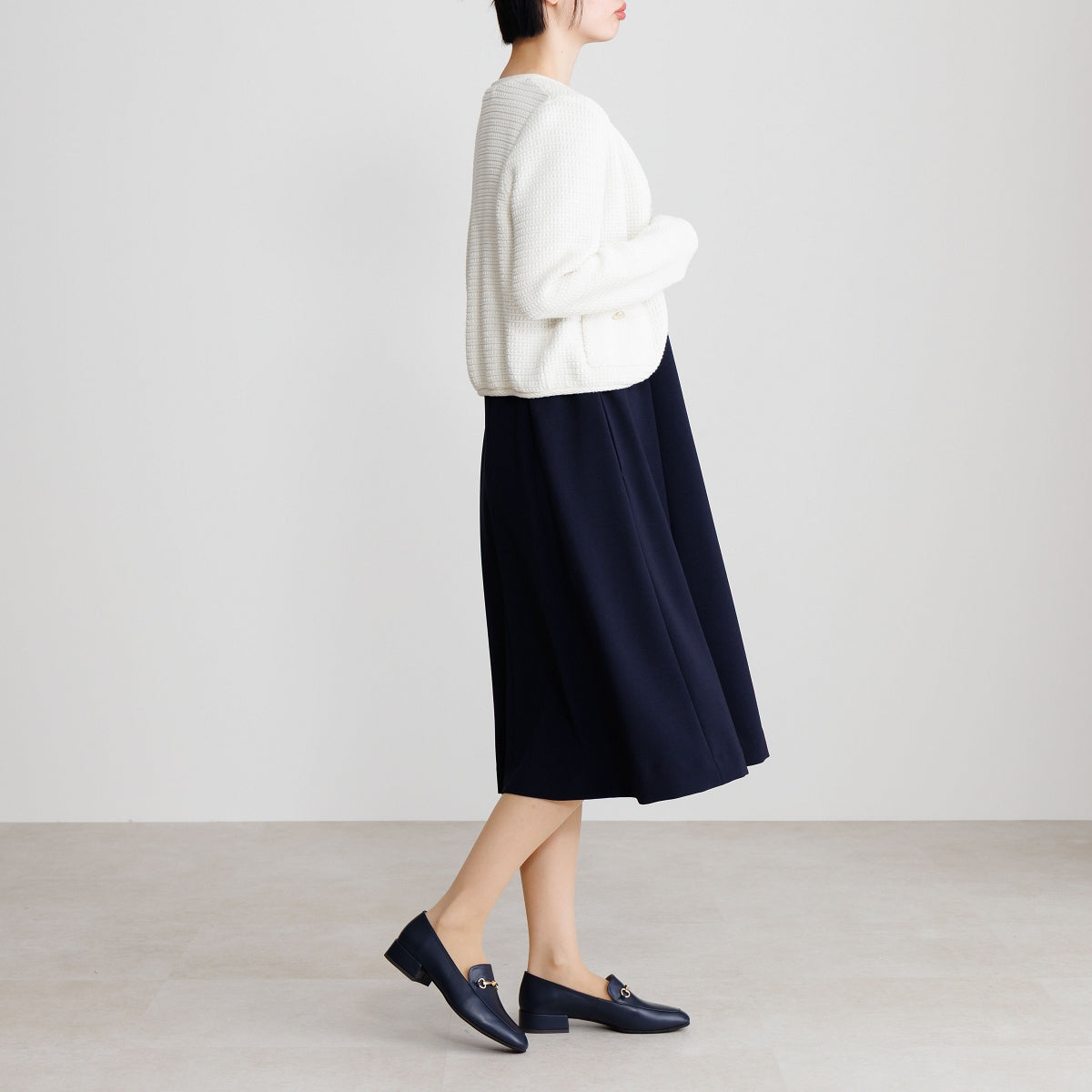 【26SS新色追加】スクエアトゥビットローファー/651315