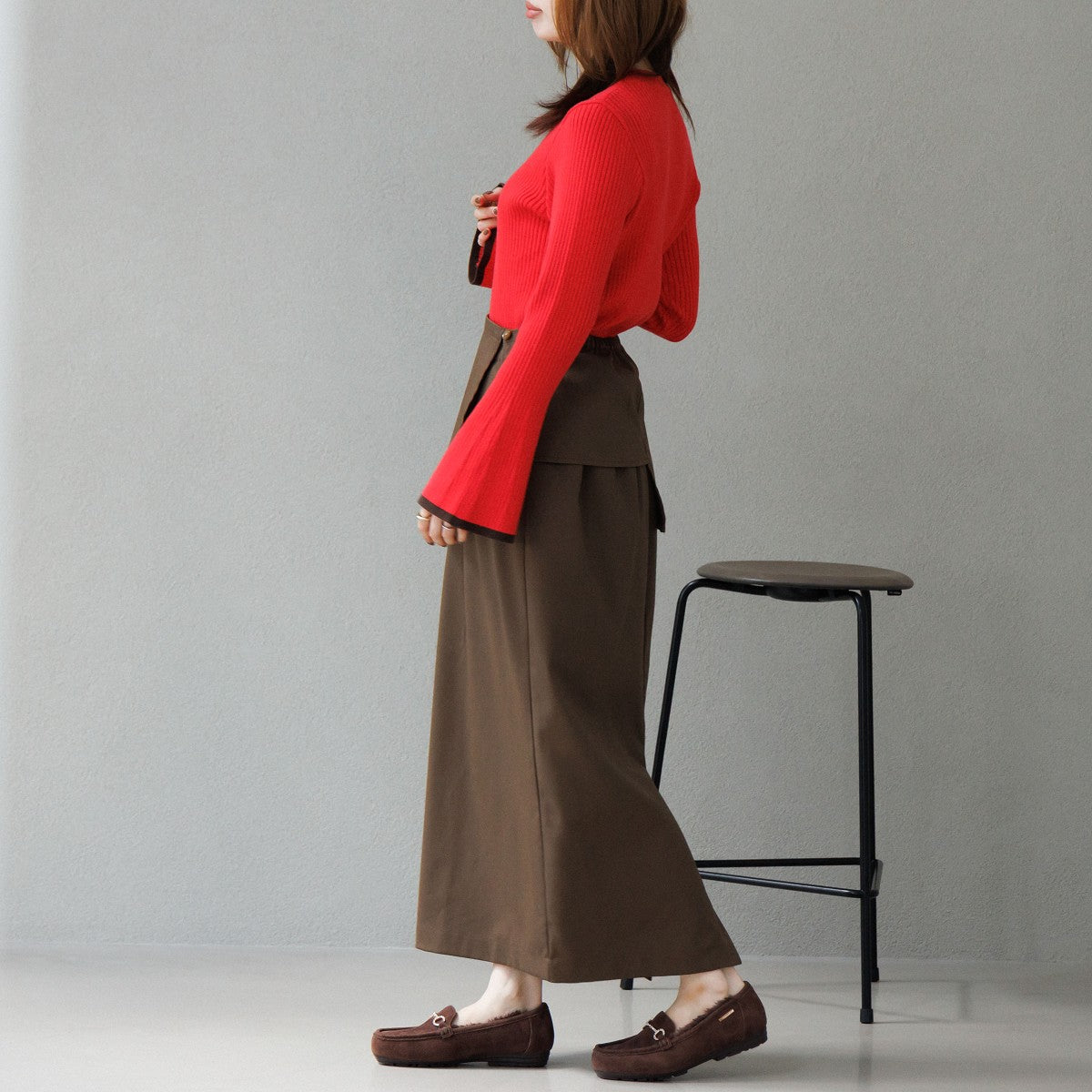 【25AW】ビジュービットふわふわモカシン/651320