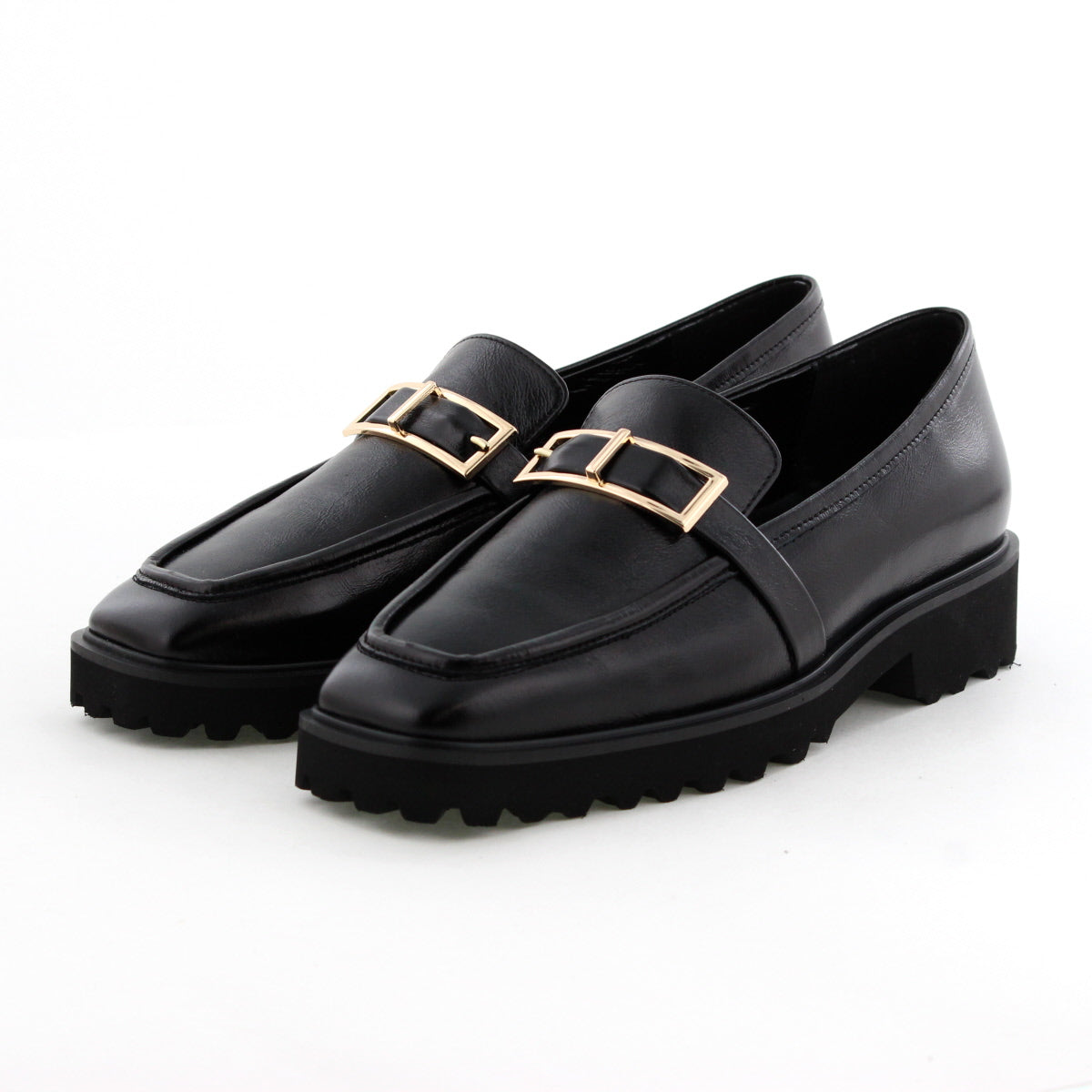 【25AW】トラックソールスクエアバックルローファー/651321