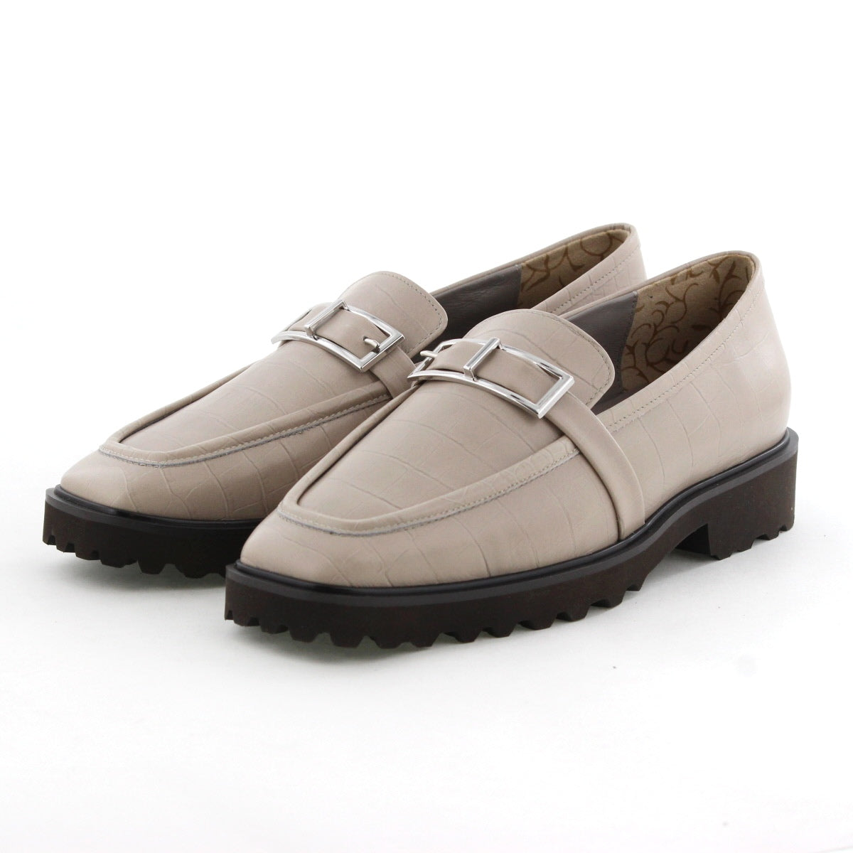 【25AW】トラックソールスクエアバックルローファー/651321