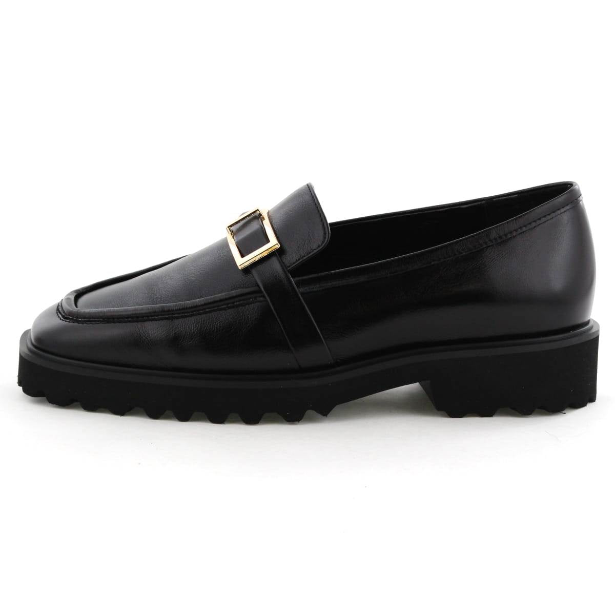 【25AW】トラックソールスクエアバックルローファー/651321