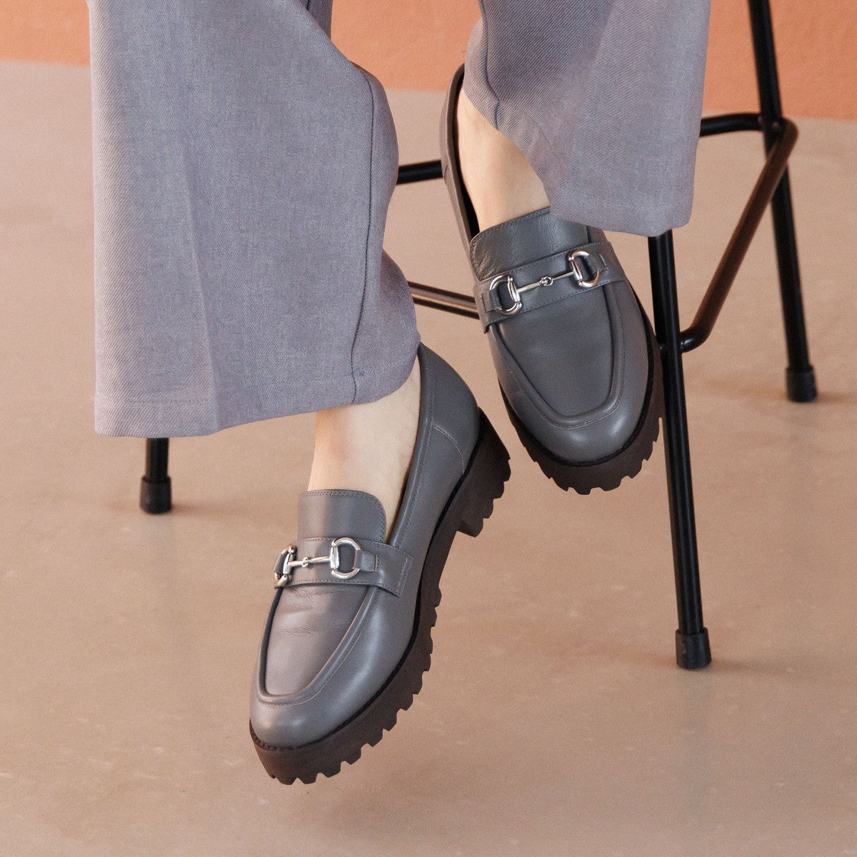 SALE】トラックソールビットローファー/651322