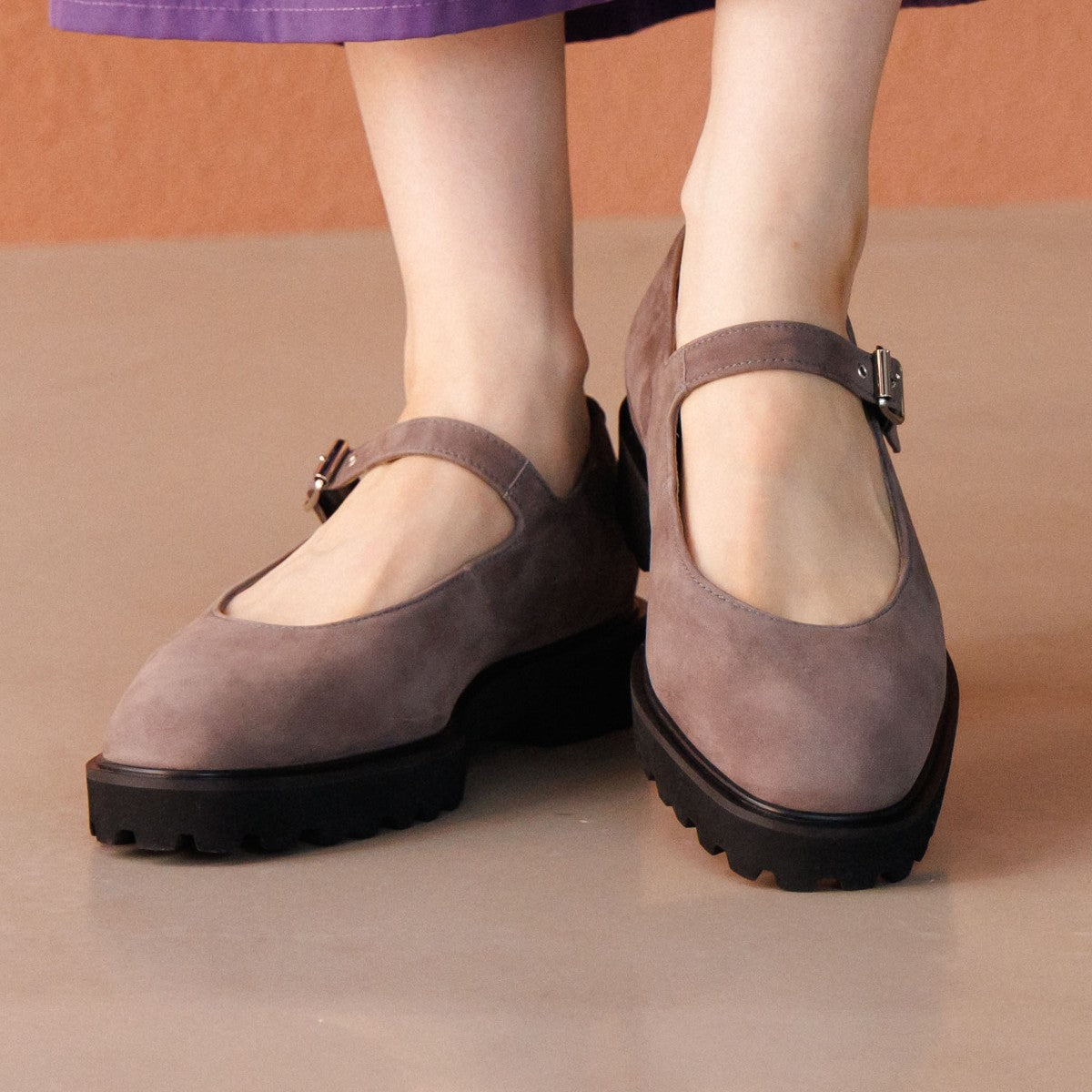 【25AW】トラックソールメリージェーンパンプス/651323