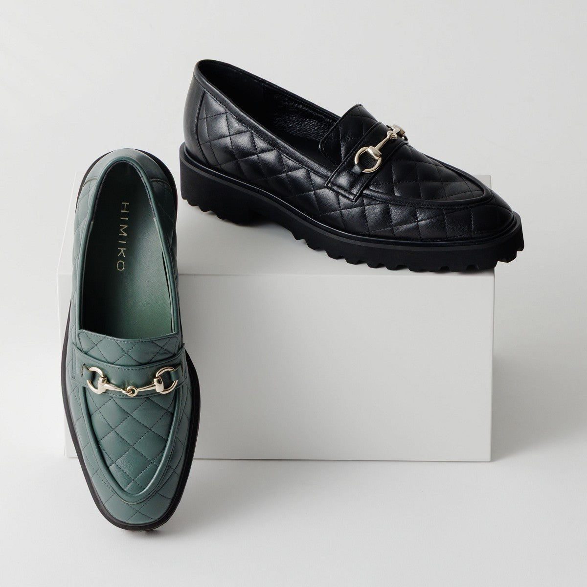 【SALE】トラックソールキルティングビットローファー/651324