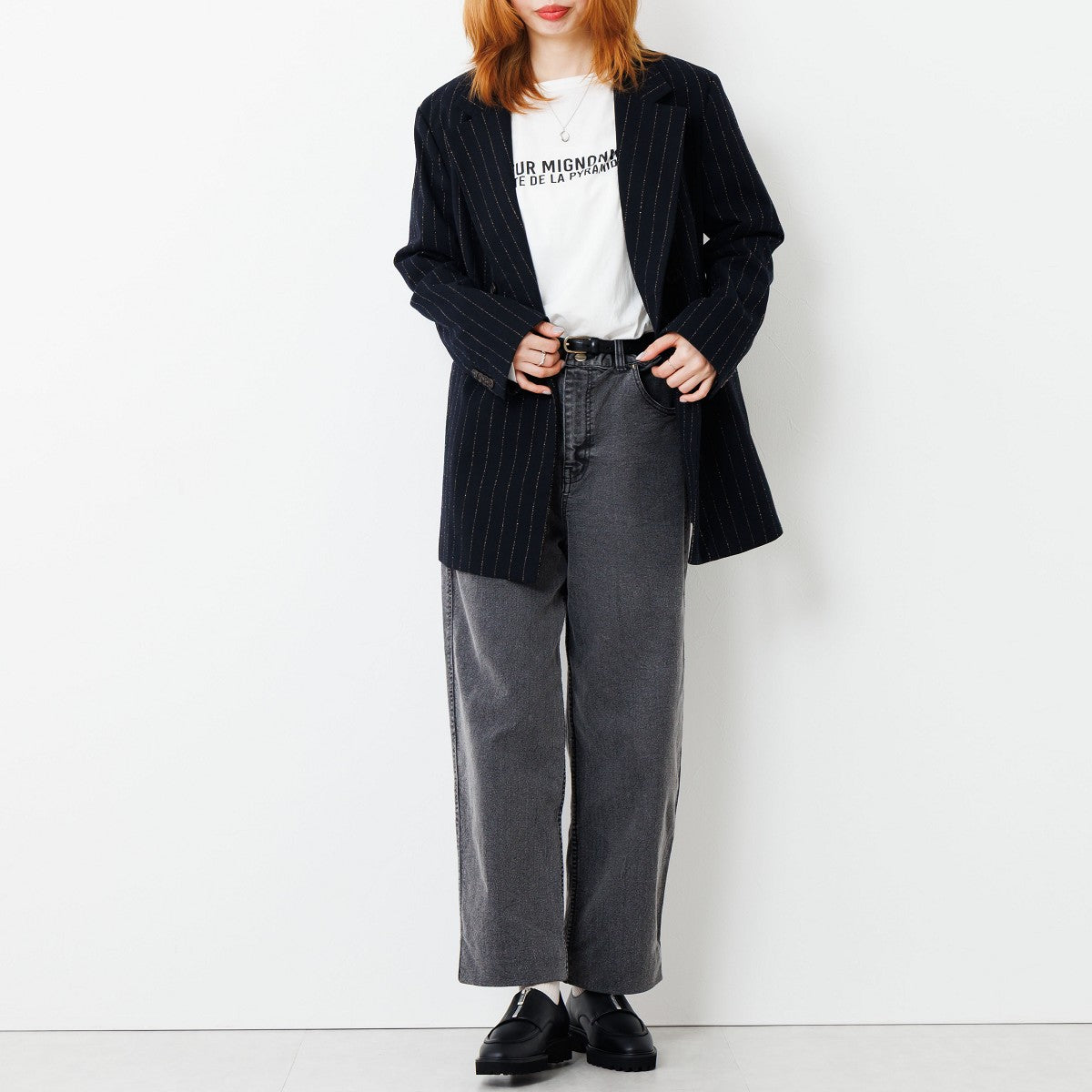 【25AW】トラックソールセンタージップローファー/651325
