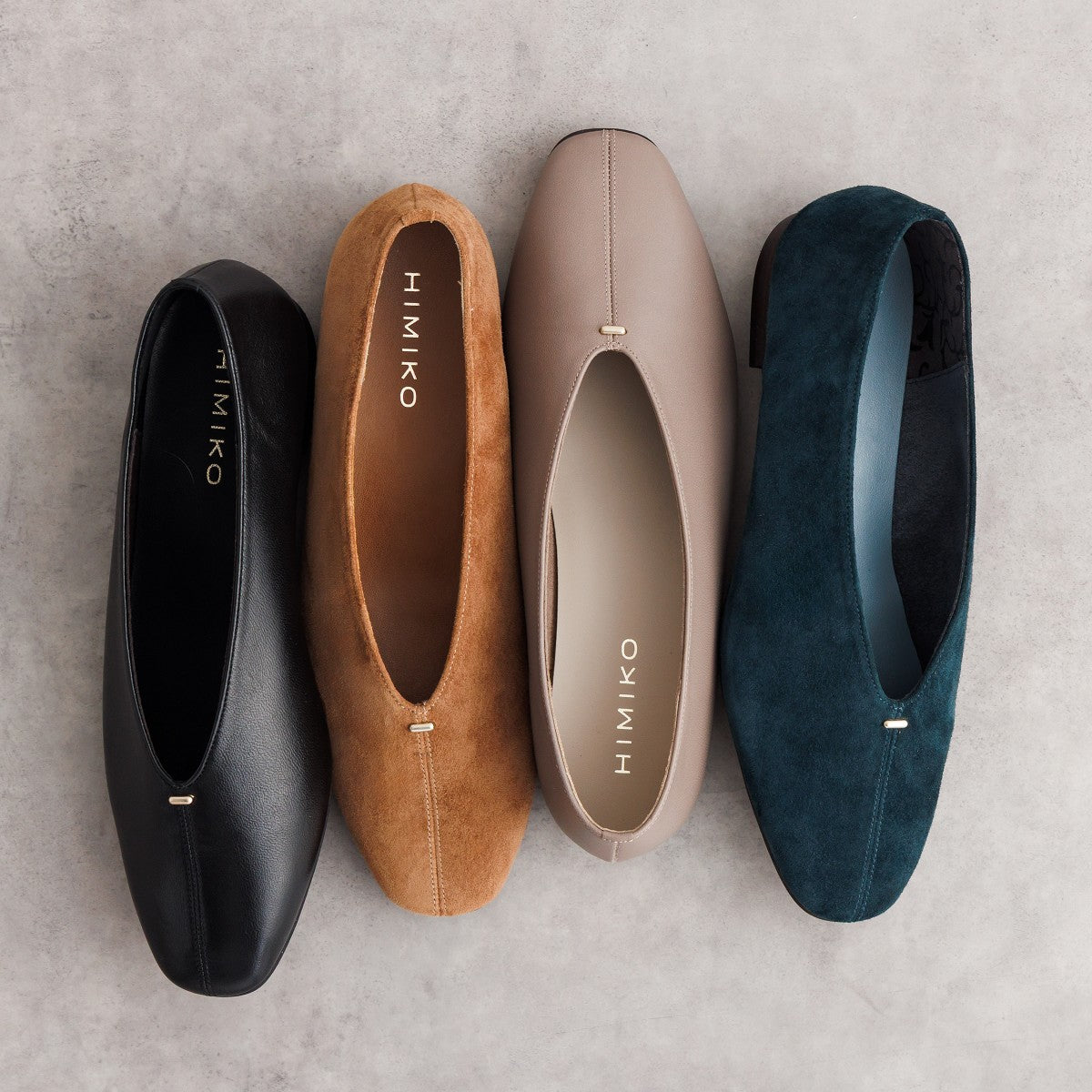 《一部予約/11月上旬入荷予定》【25AW】メタルポイントフラットパンプス/651326