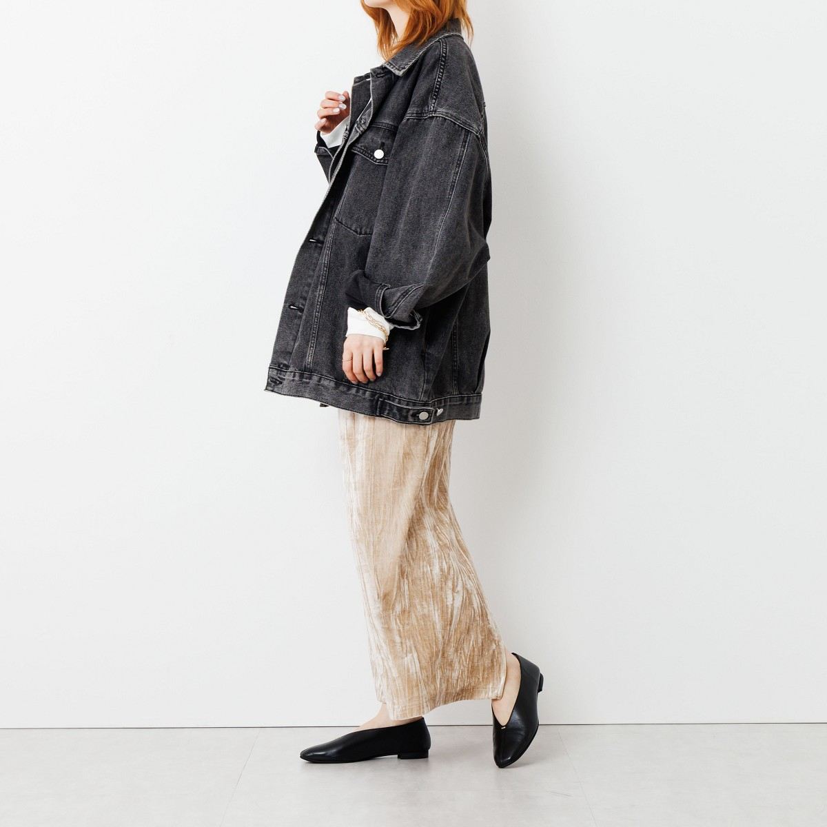 【25AW】メタルポイントフラットパンプス/651326