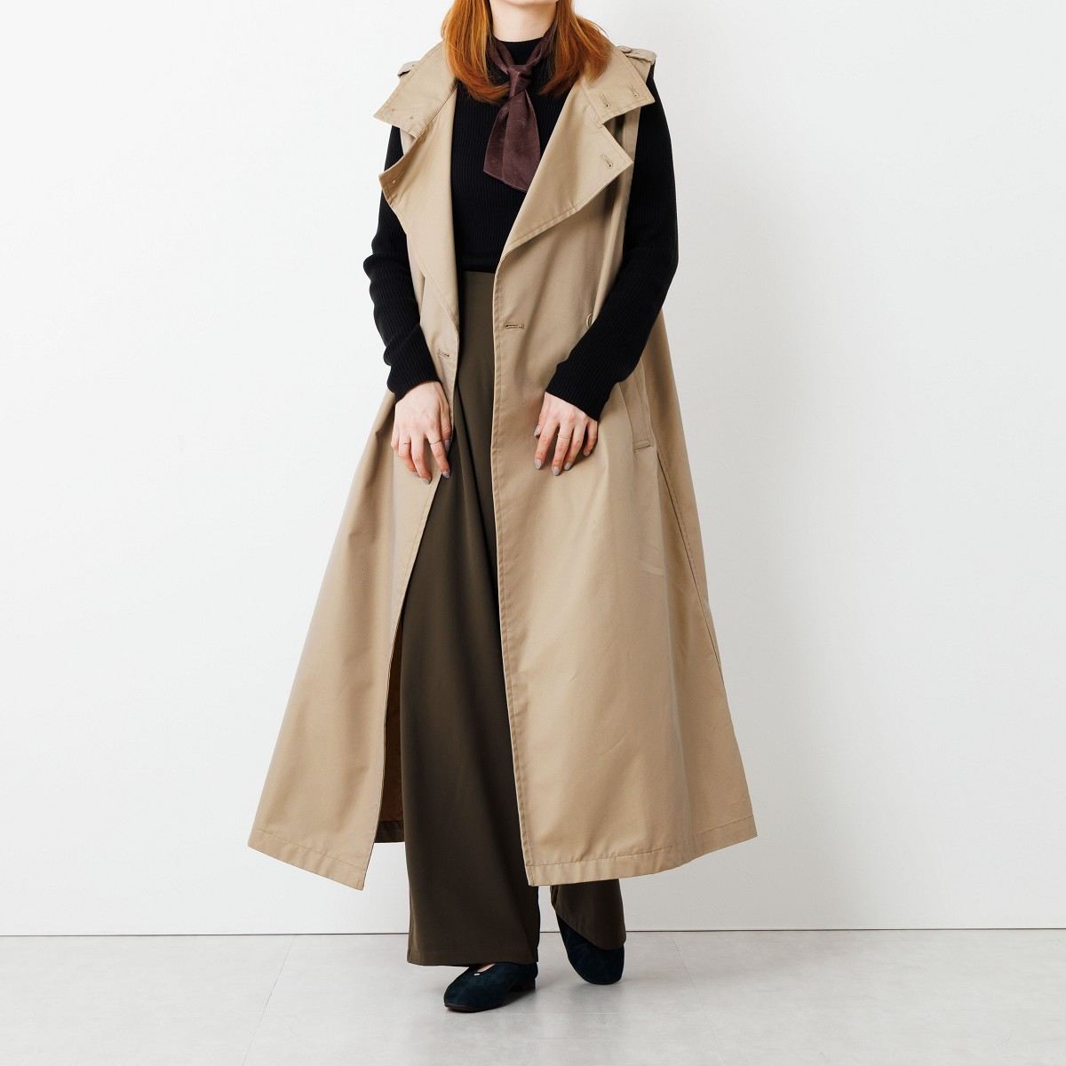 《一部予約/11月上旬入荷予定》【25AW】メタルポイントフラットパンプス/651326