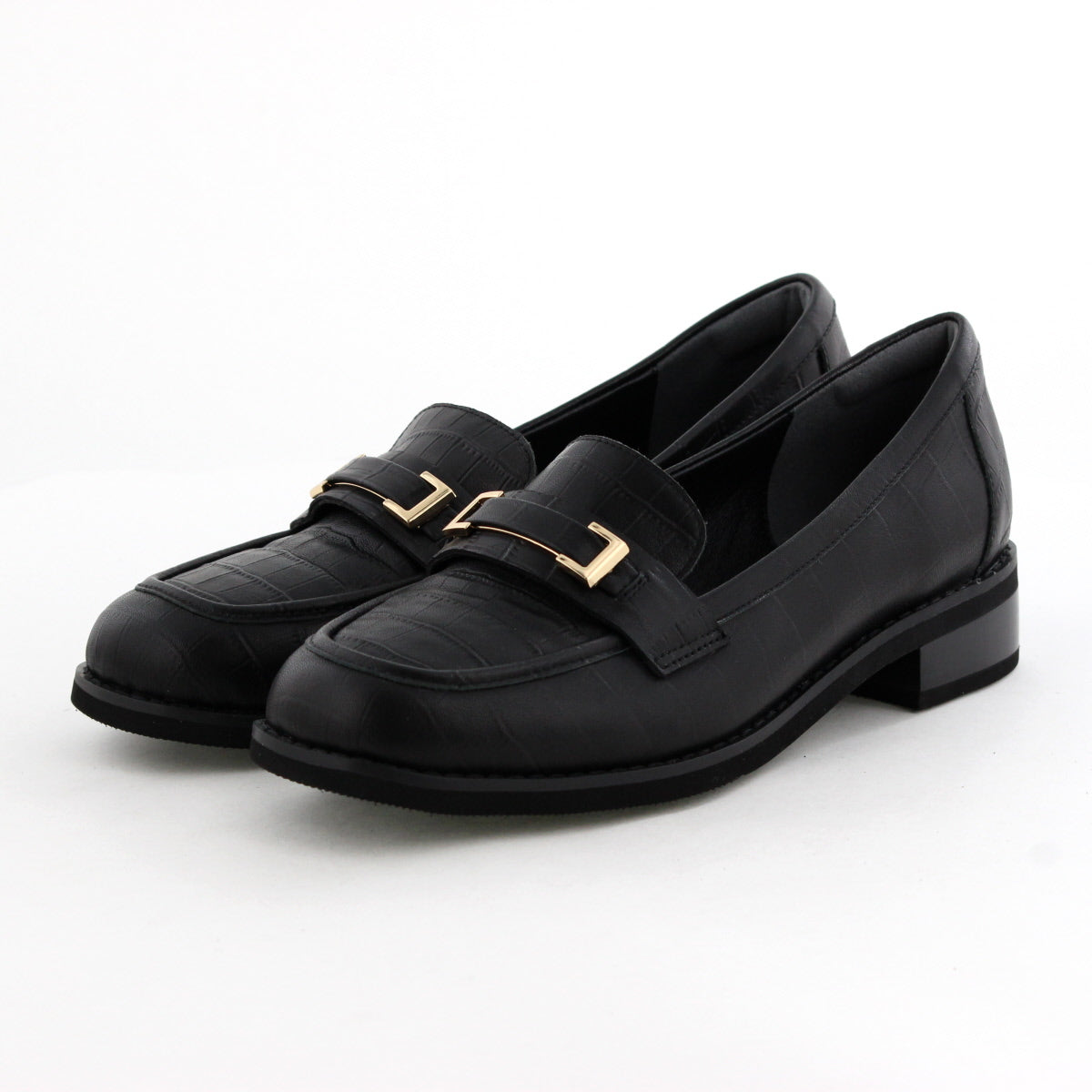 【特別価格】スクエアメタルパーツローファー/651327