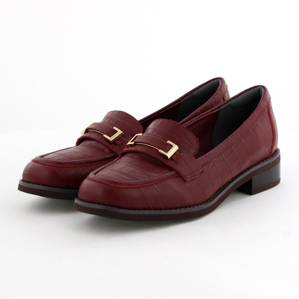 【特別価格】スクエアメタルパーツローファー/651327