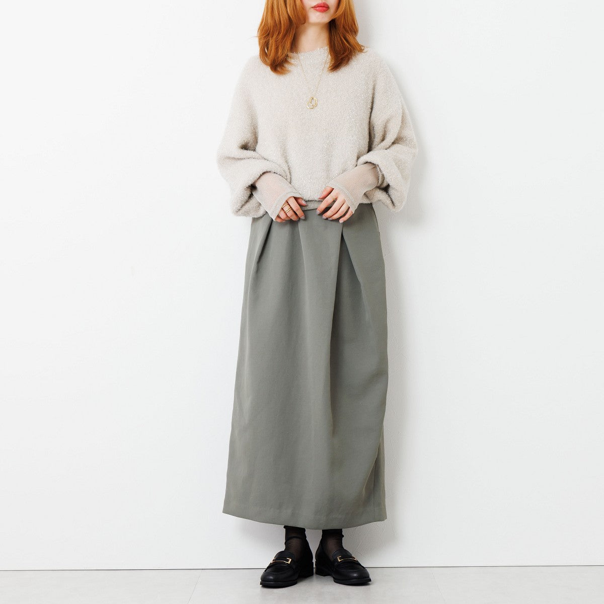 【特別価格】スクエアメタルパーツローファー/651327