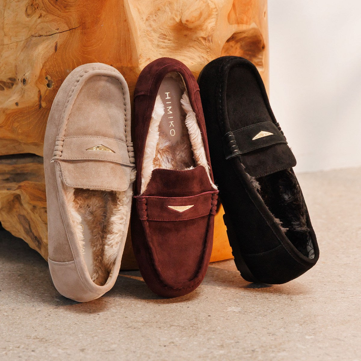 【25AW】メタルポイントふわふわモカシン/651332