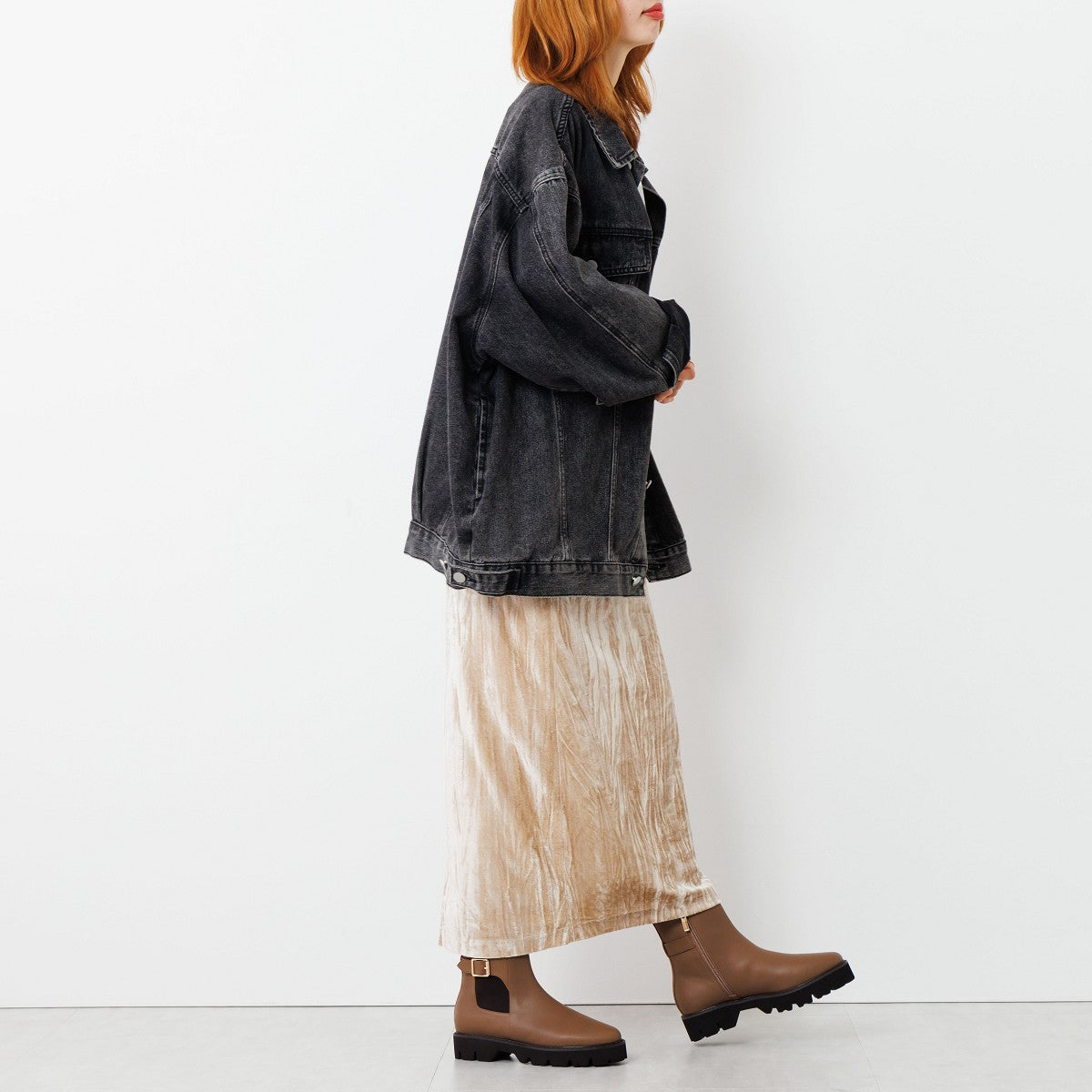 【25AW】トラックソールサイドゴアベルトブーツ/651406