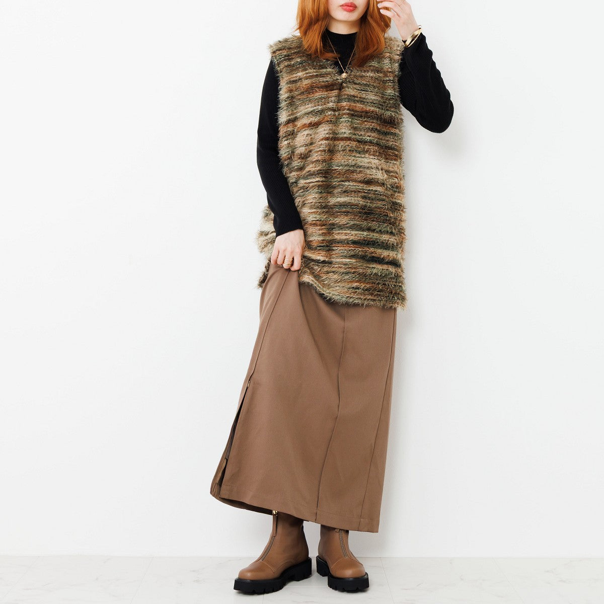 【25AW】フロントジップブーツ/651409