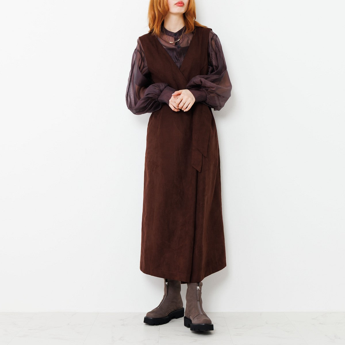 【25AW】フロントジップブーツ/651409