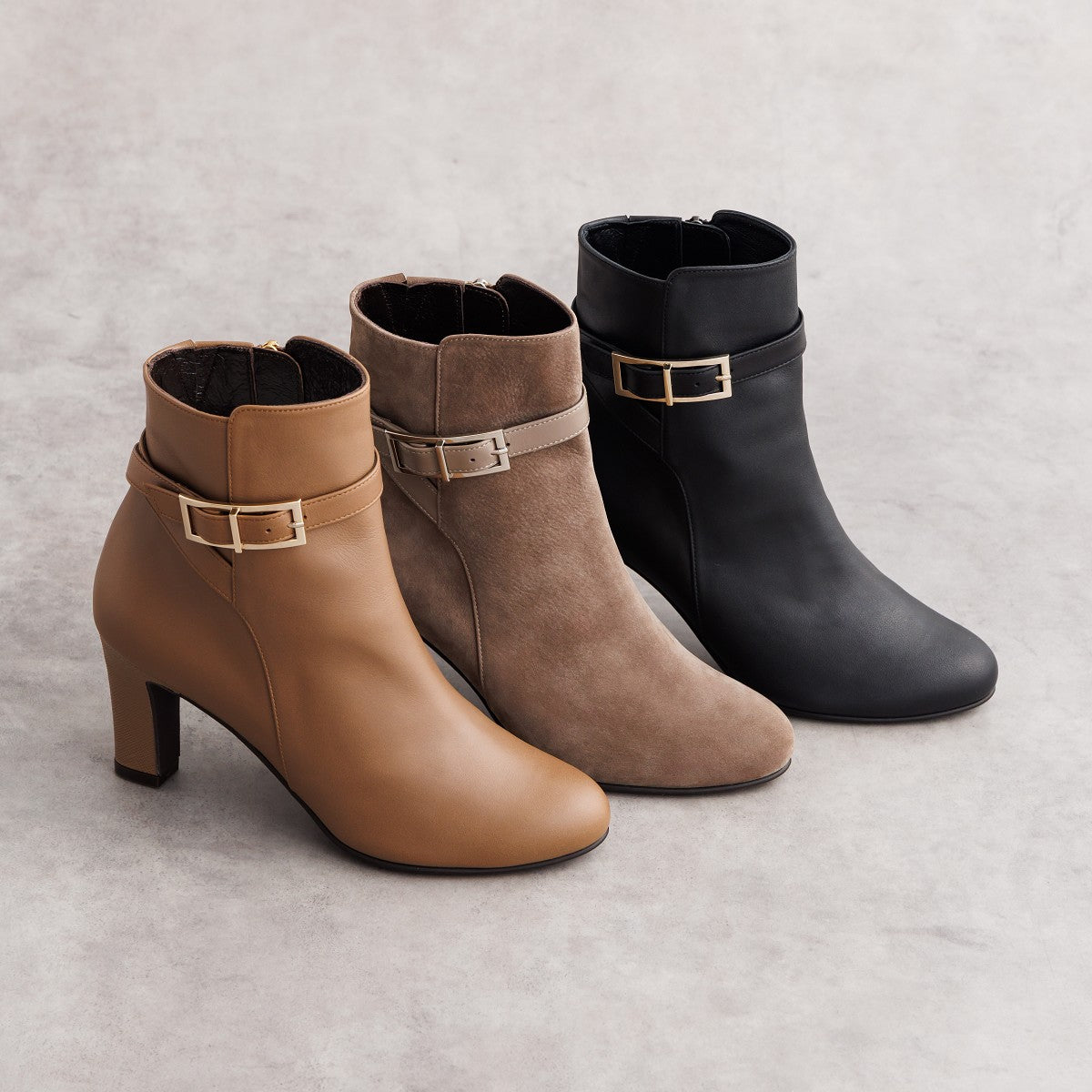 【25AW】サイドバックルヒールブーツ/651410