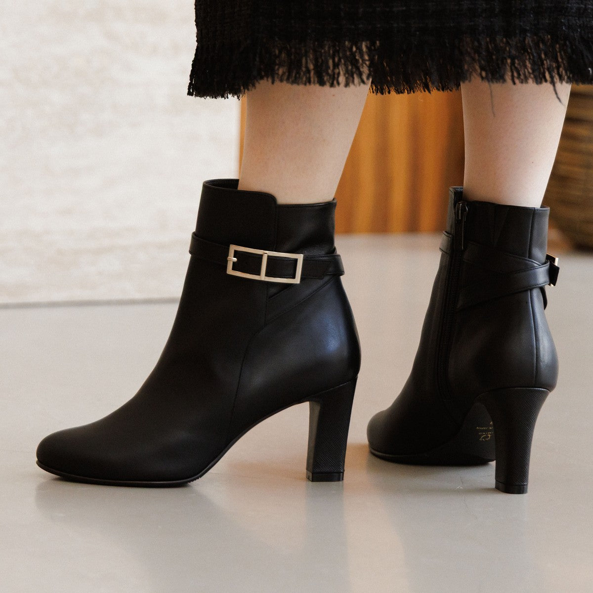【25AW】サイドバックルヒールブーツ/651410