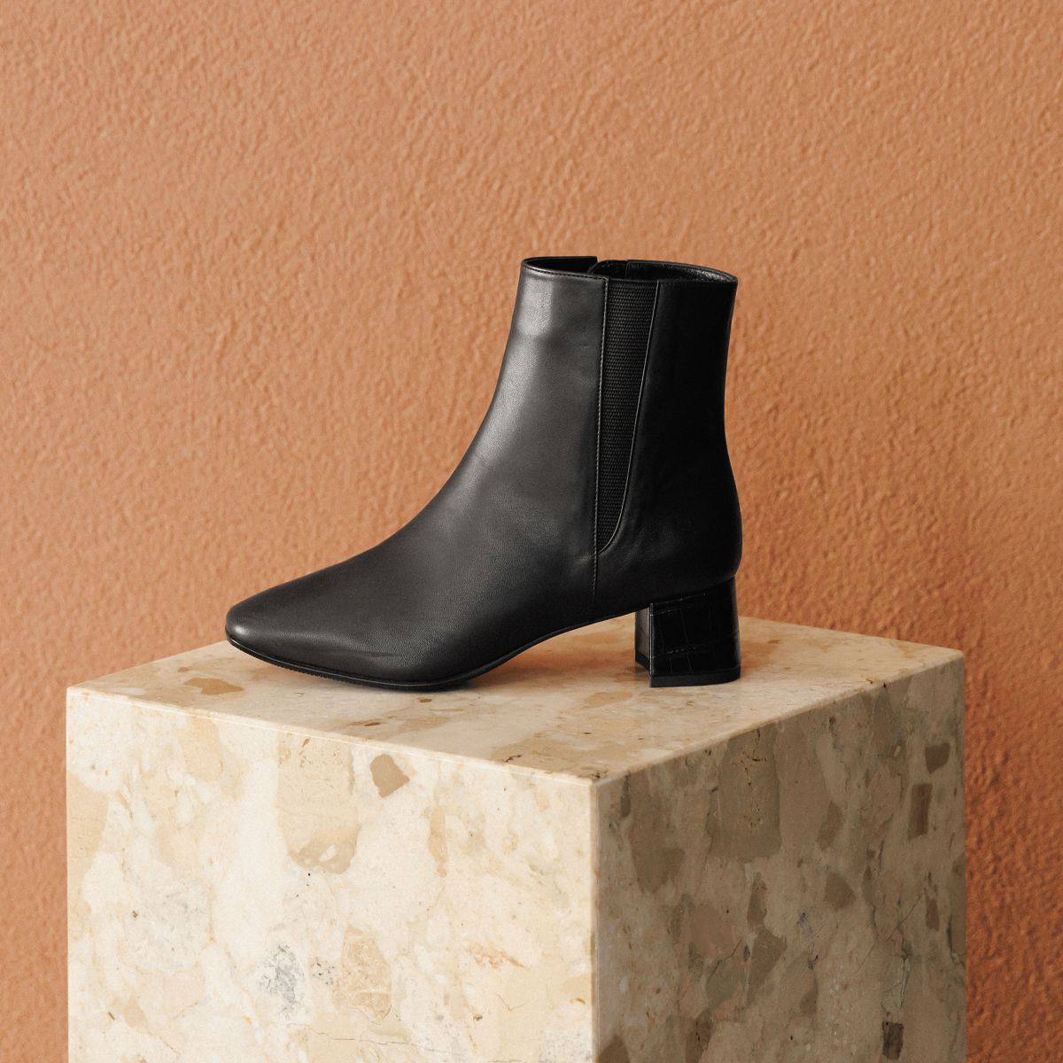 【25AW】スクエアトゥサイドゴアブーツ/651411