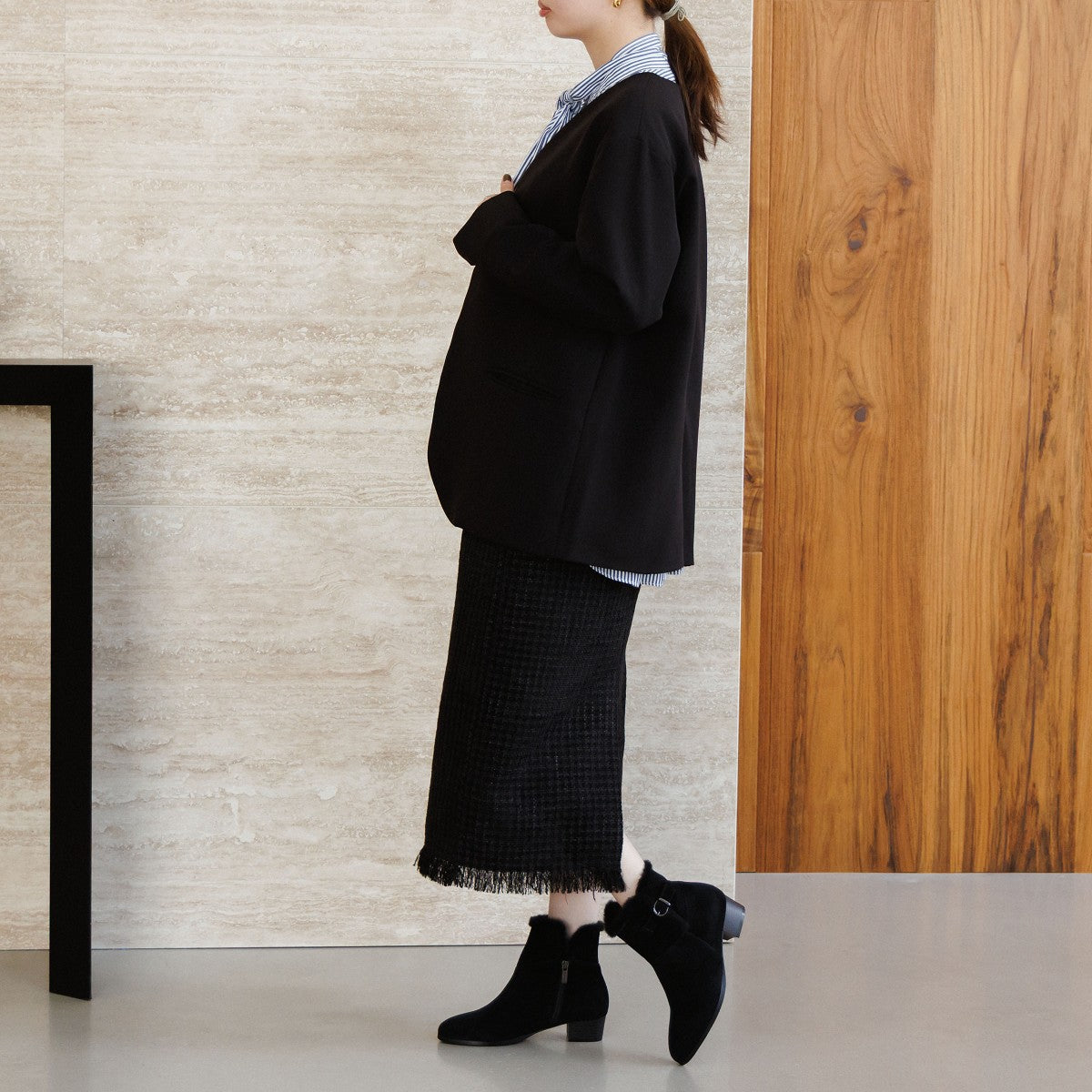 【SALE】バックル2WAYファーブーツ/651415