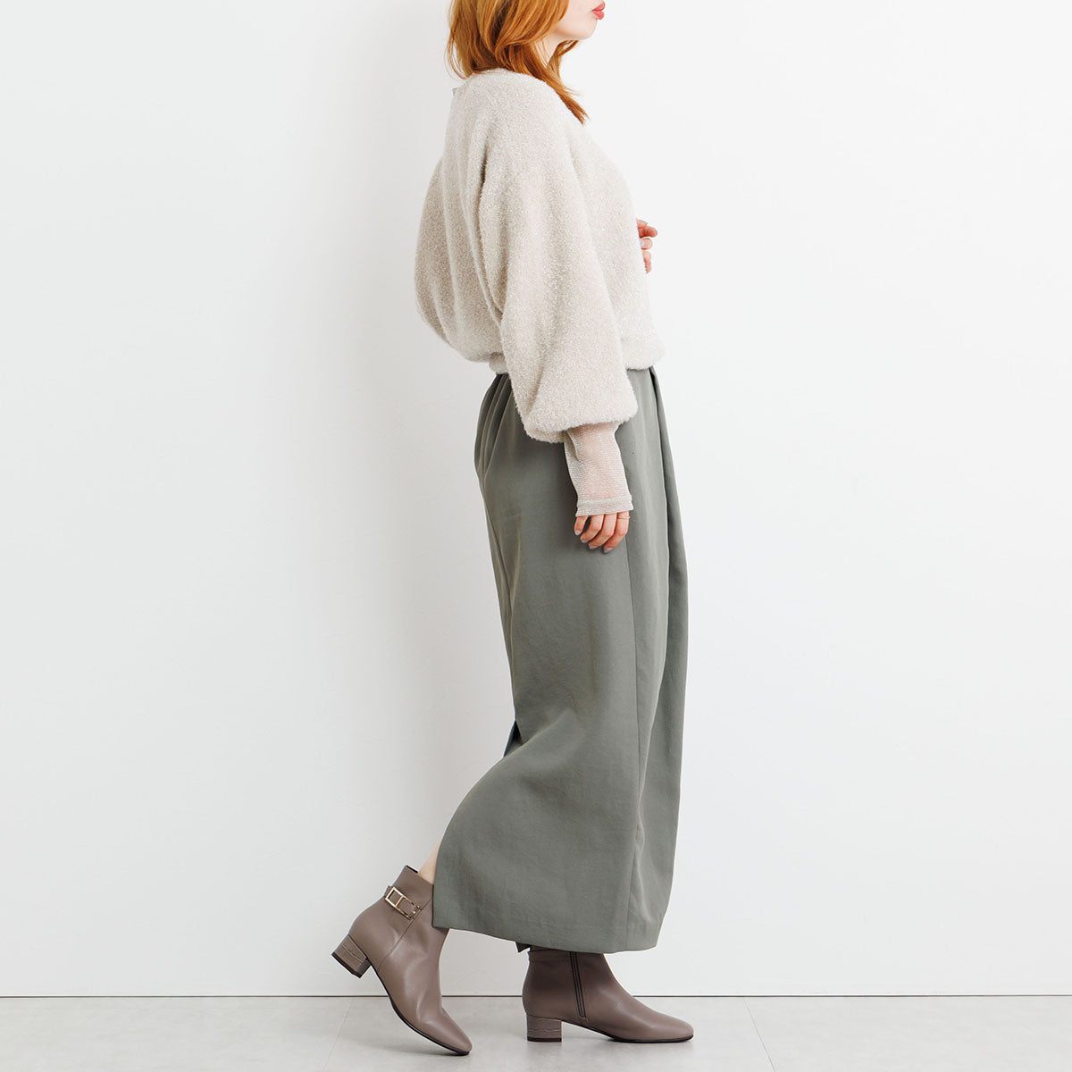 《予約/11月下旬頃入荷予定》スクエアバックルサイドベルトブーツ/651417