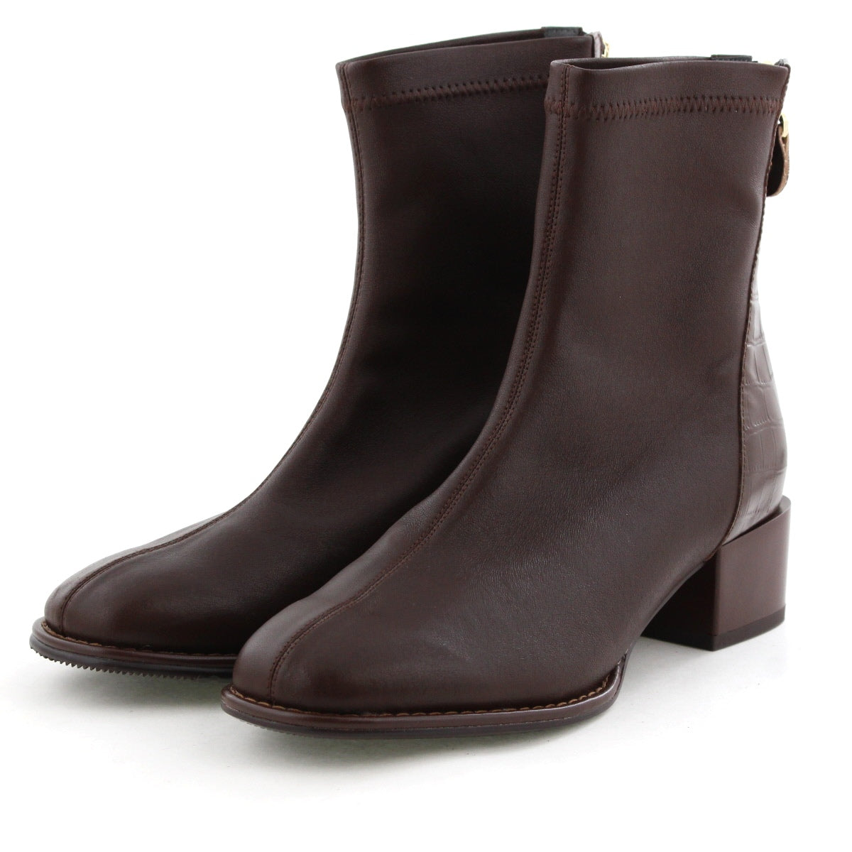 《一部予約/11月下旬入荷予定》【25AW】型押しコンビストレッチブーツ/651420