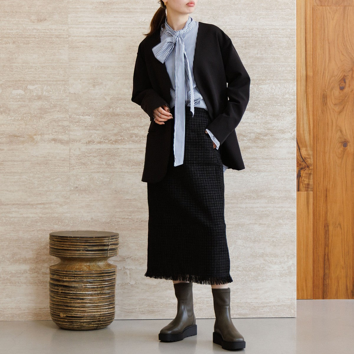 【25AW】プラットフォームストレッチブーツ/651421