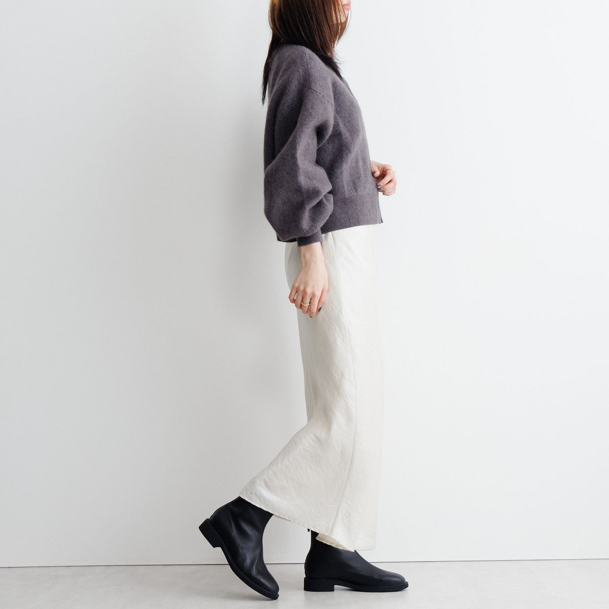 【25AW】ラウンドトゥストレッチブーツ/651422