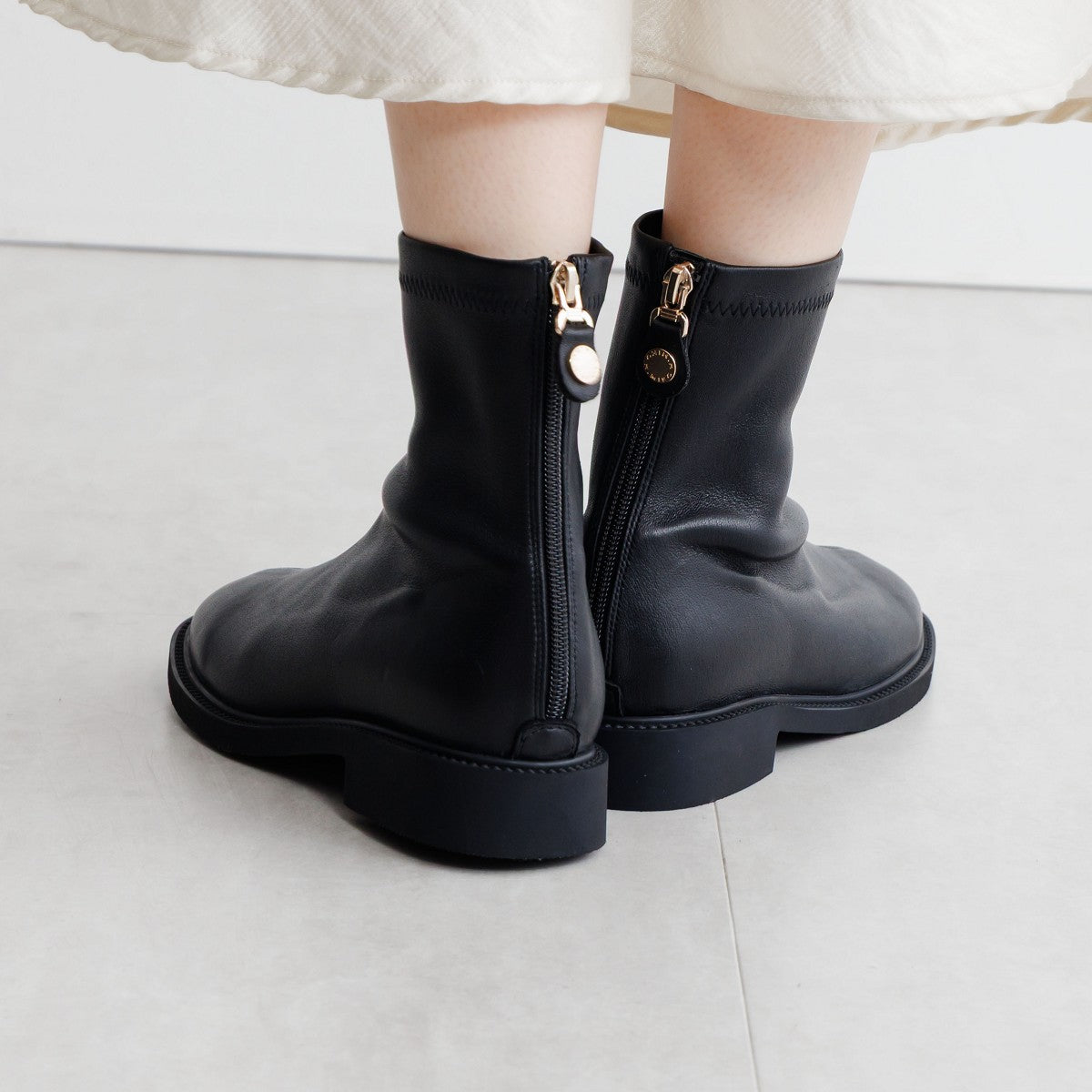 【25AW】ラウンドトゥストレッチブーツ/651422