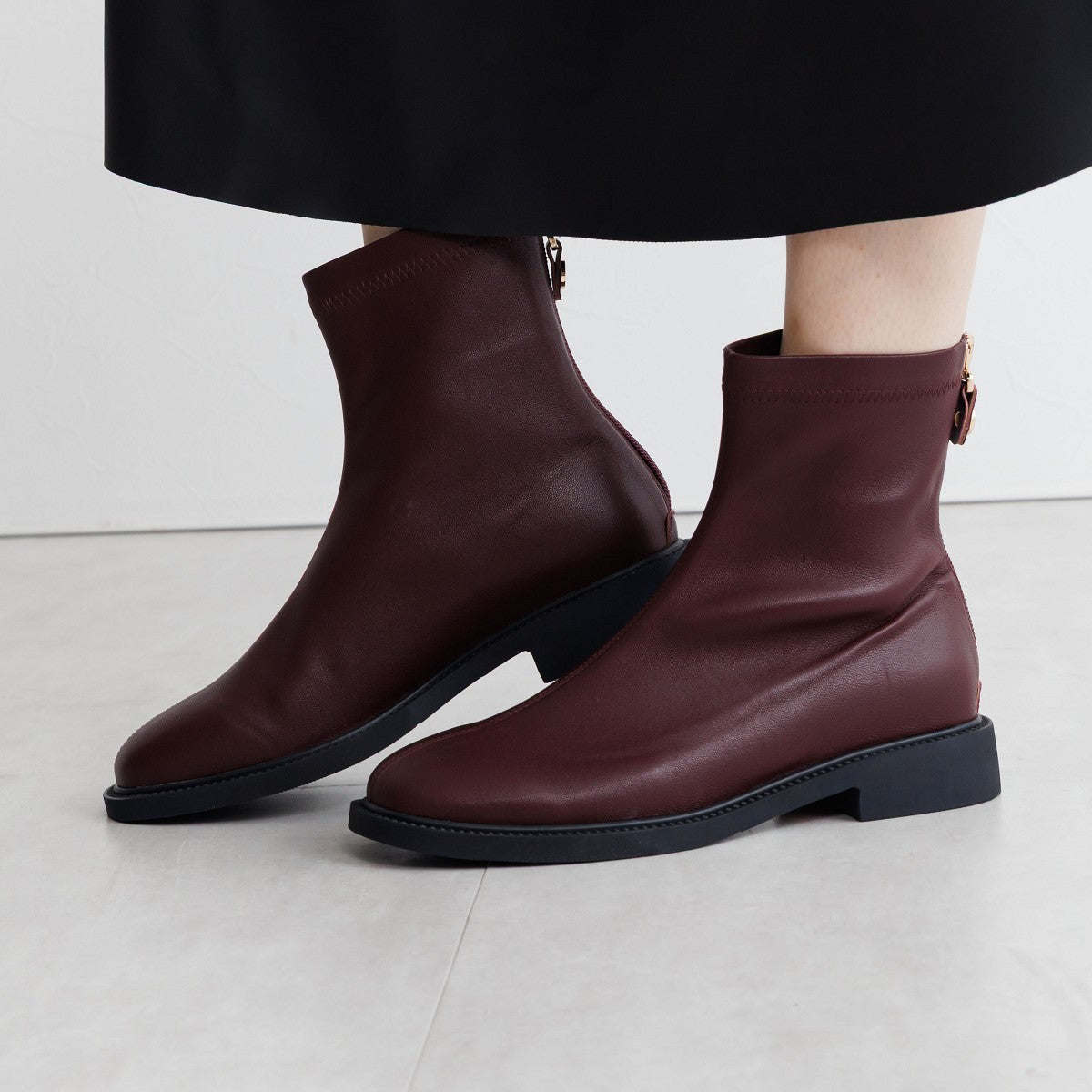 【25AW】ラウンドトゥストレッチブーツ/651422