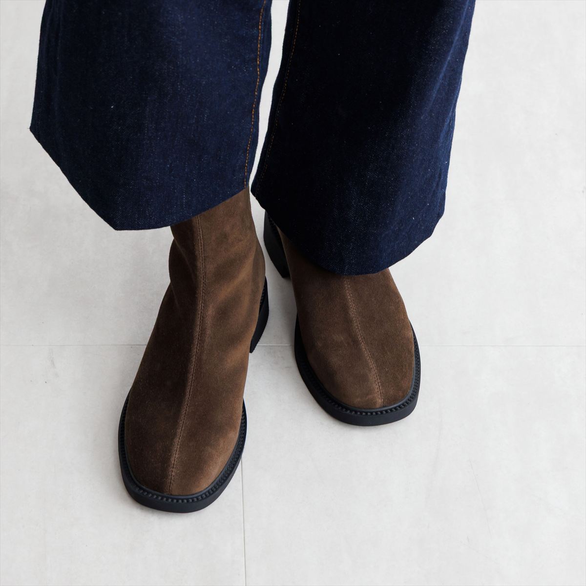 【25AW】ラウンドトゥストレッチブーツ/651422